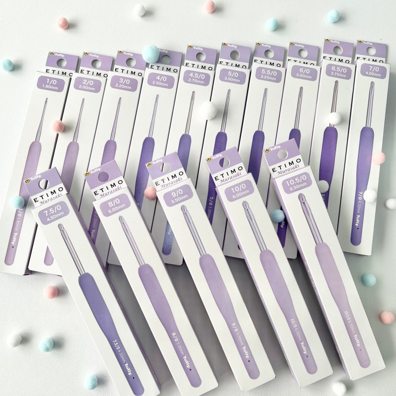 Tulip Etimo Murasaki Ergonomic Crochet Hooks
